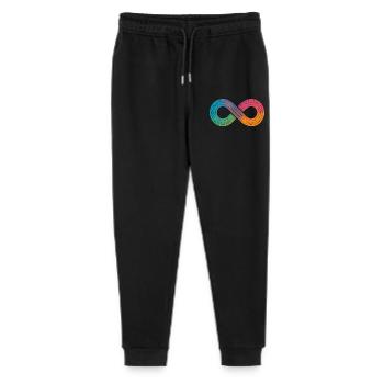 Unendlicher Regenbogen oder doch einfach nur Flow? - Stanley/Stella Teenager Bio Jogginghose Mini Mover  - Schwarz - Vorne
