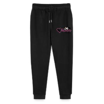 Hebamme mit Herz  - Stanley/Stella Teenager Bio Jogginghose Mini Mover  - Schwarz - Vorne