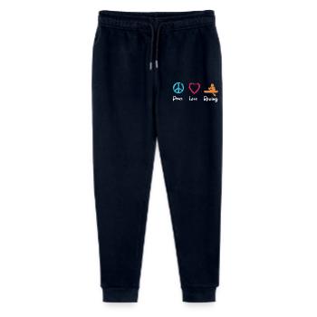 Peace, Love, Rowing - Stanley/Stella Mini Mover Teen Organic Jogging Trousers  - navy - Front