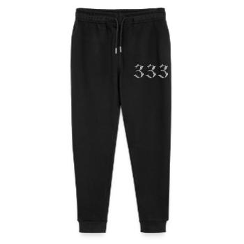Angel Number 333 Support - Stanley/Stella Mini Mover Teen Organic Jogging Trousers  - black - Front