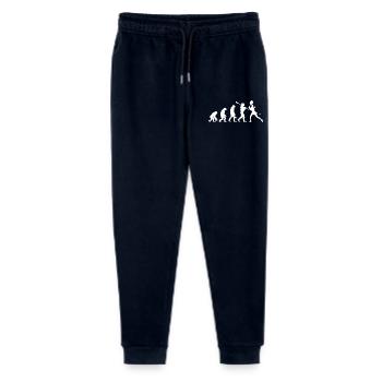 Funny Tennis Evolution Sports Lover Tennis Player - Stanley/Stella Mini Mover Teen Organic Jogging Trousers  - navy - Front