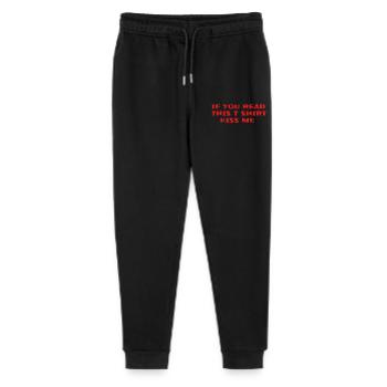 T-Shirt Nachricht Bissiger schwarzer Humor - Stanley/Stella Teenager Bio Jogginghose Mini Mover  - Schwarz - Vorne
