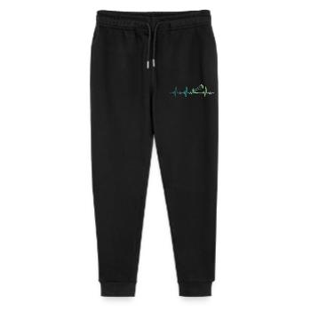 Kitesurfing Heartbeat Kiteboard Surf - Stanley/Stella Mini Mover Teen Organic Jogging Trousers  - black - Front