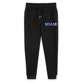 Miami Neon Palm Trees Sunset - Stanley/Stella Mini Mover Teen Organic Jogging Trousers  - black - Front