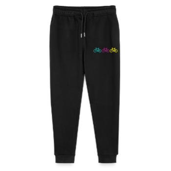 three bikes - Stanley/Stella Mini Mover Teen Organic Jogging Trousers  - black - Front