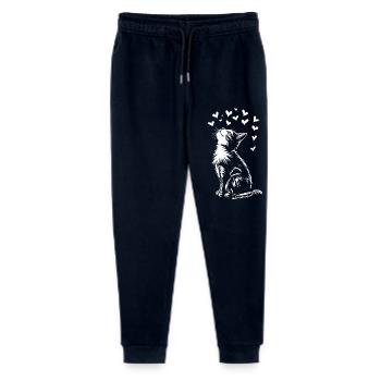 Cute Cat Hearts Cats - Stanley/Stella Mini Mover Teen Organic Jogging Trousers  - navy - Front
