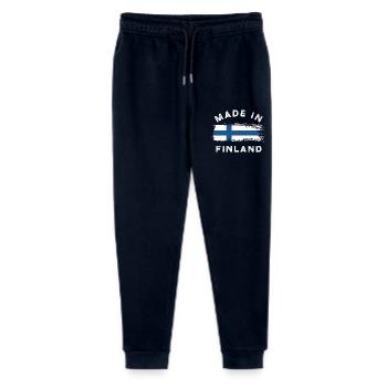 Made in Finland - Finland Flag - Stanley/Stella Mini Mover Teen Organic Jogging Trousers  - navy - Front