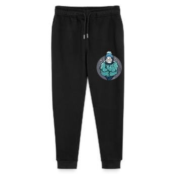 Frierende Frau - freezing woman - Stanley/Stella Teenager Bio Jogginghose Mini Mover  - Schwarz - Vorne