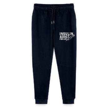 Diabetes Awareness Insulin Addict For Life - Stanley/Stella Mini Mover Teen Organic Jogging Trousers  - navy - Front