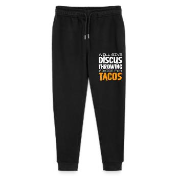 Discus Toss Tips for Tacos: Humorous - Stanley/Stella Mini Mover Teen Organic Jogging Trousers  - black - Front