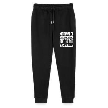 Motivated by the fear of being average - Stanley/Stella Mini Mover Teen Organic Jogging Trousers  - black - Front