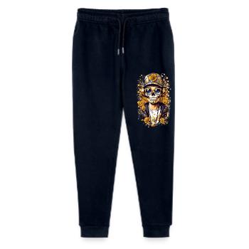 Golden Sugar Skull - Stanley/Stella Mini Mover Teen Organic Jogging Trousers  - navy - Front