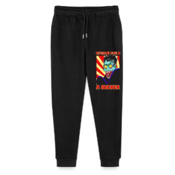 vampire horreur dessin animé humour une ventouse drôle design - Pantalon de jogging bio Mini Mover Stanley/Stella Ado  - noir - Devant
