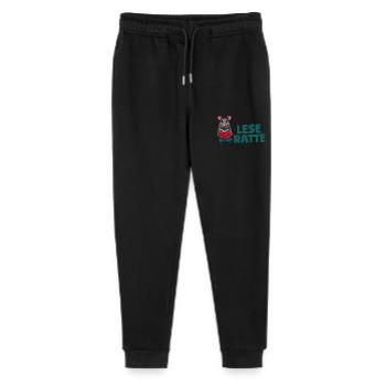 Leseratte - Stanley/Stella Teenager Bio Jogginghose Mini Mover  - Schwarz - Vorne