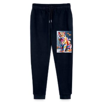 Tigre en origami - Pantalon de jogging bio Mini Mover Stanley/Stella Ado  - marine - Devant