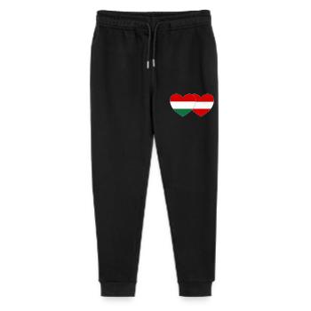 Ungarn Österreich Flagge Herz - Stanley/Stella Teenager Bio Jogginghose Mini Mover  - Schwarz - Vorne
