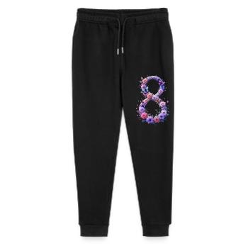 Women's Day 8 March Together for Strength & Freedom - Stanley/Stella Mini Mover Teen Organic Jogging Trousers  - black - Front