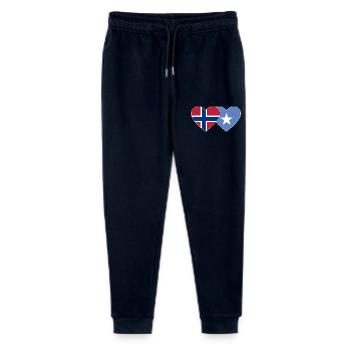 Norwegen Somalia Flagge Herz - Stanley/Stella Teenager Bio Jogginghose Mini Mover  - Navy - Vorne