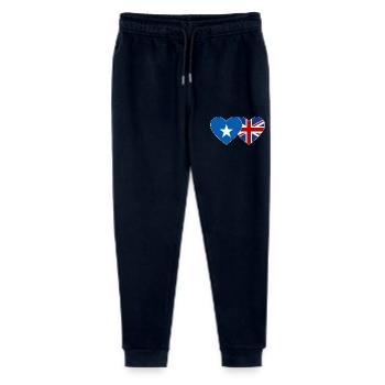 Somalia England Flagge Herz - Stanley/Stella Teenager Bio Jogginghose Mini Mover  - Navy - Vorne