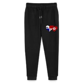 Panama Hong Kong flag used - Stanley/Stella Mini Mover Teen Organic Jogging Trousers  - black - Front