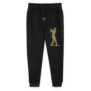 Golfer Silhouette - Tee Golf - Stanley/Stella Mini Mover Teen Organic Jogging Trousers  - black - Front