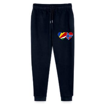 Seychelles Norway Flag Heart - Stanley/Stella Mini Mover Teen Organic Jogging Trousers  - navy - Front