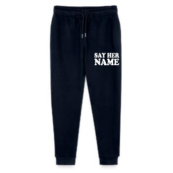 Say her name - Stanley/Stella Mini Mover Teen Organic Jogging Trousers  - navy - Front