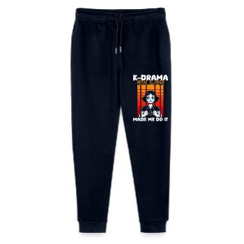 K-Drama Made Me Do It Retro Vintage Sarcastic Meme - Stanley/Stella Mini Mover Teen Organic Jogging Trousers  - navy - Front