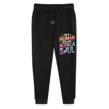 Alpaca Llama - Stanley/Stella Mini Mover Teen Organic Jogging Trousers  - black - Front