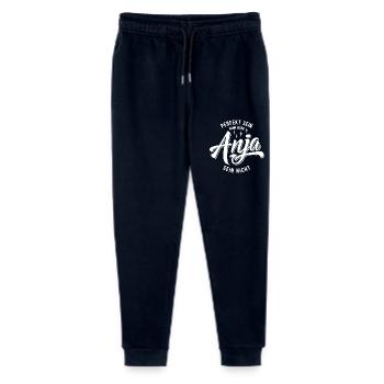 Vorname Anja - Namenstag - Geschenk - Stanley/Stella Teenager Bio Jogginghose Mini Mover  - Navy - Vorne