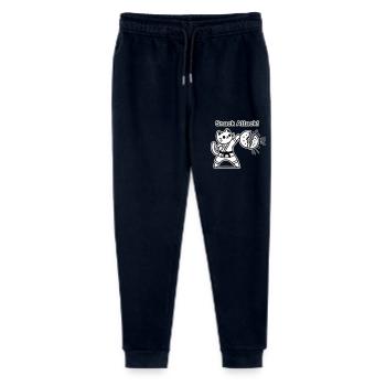 Karate-Katze, die einen Keks schlägt - Snack Attack Design - Stanley/Stella Teenager Bio Jogginghose Mini Mover  - Navy - Vorne
