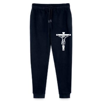 Jesus Cross - Stanley/Stella Mini Mover Teen Organic Jogging Trousers  - navy - Front