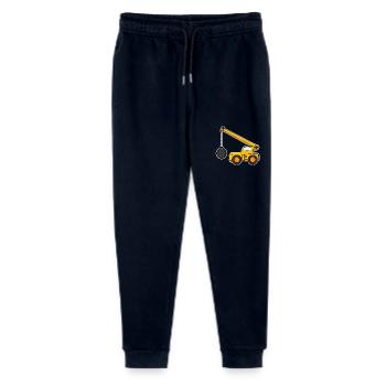 Demolition crane for children - Stanley/Stella Mini Mover Teen Organic Jogging Trousers  - navy - Front