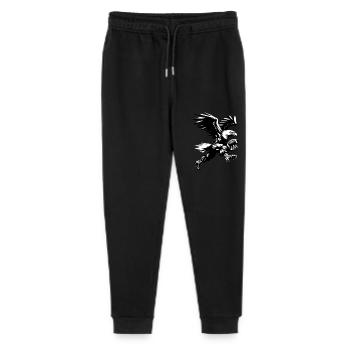 Eagle Plays Crazy American Football BanksyStyle - Stanley/Stella Mini Mover Teen Organic Jogging Trousers  - black - Front