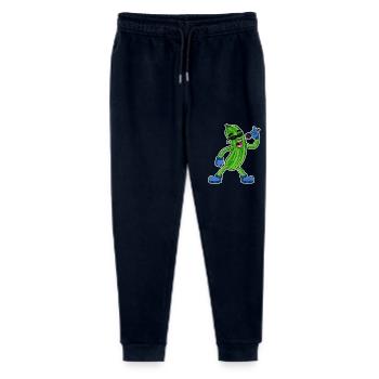 Gurke singt lustige Illustration Gemüse Geschenk - Stanley/Stella Teenager Bio Jogginghose Mini Mover  - Navy - Vorne