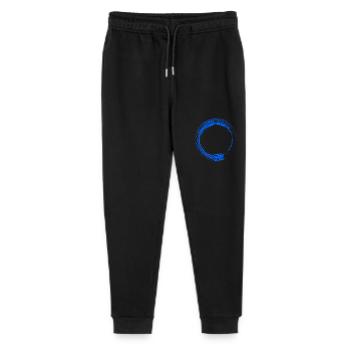 Rond design brosse bleu - Pantalon de jogging bio Mini Mover Stanley/Stella Ado  - noir - Devant