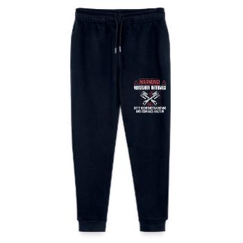Mofa Mofafahrer Moped Mopedfahrer Mofas Geschenk - Stanley/Stella Teenager Bio Jogginghose Mini Mover  - Navy - Vorne