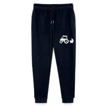 Tractor with baby cart - Stanley/Stella Mini Mover Teen Organic Jogging Trousers  - navy - Front