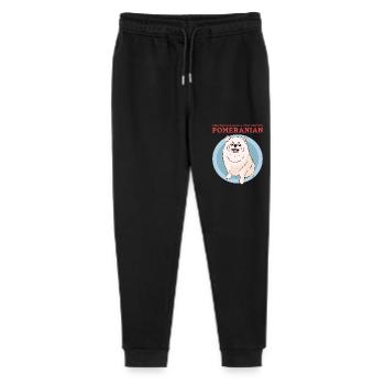 Poméranie Papa Propriétaire de Chien Zwergspitz Cadeau - Pantalon de jogging bio Mini Mover Stanley/Stella Ado  - noir - Devant