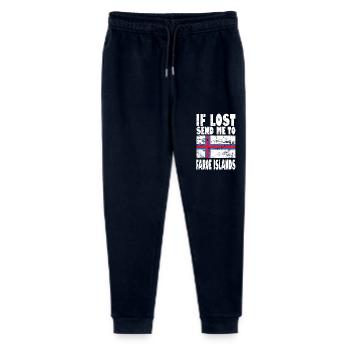 Faroe Islands Flag Saying - Stanley/Stella Mini Mover Teen Organic Jogging Trousers  - navy - Front