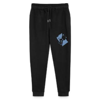 Snowboard Snowboarder Grunge Design - Stanley/Stella Teenager Bio Jogginghose Mini Mover  - Schwarz - Vorne