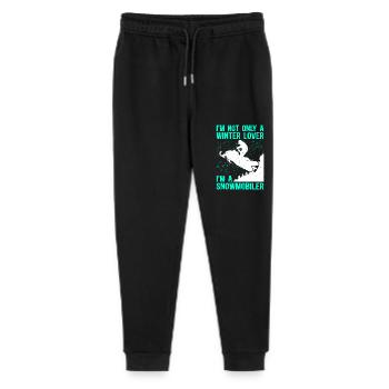 Snowmobile Snowmobile Gift - Stanley/Stella Mini Mover Teen Organic Jogging Trousers  - black - Front