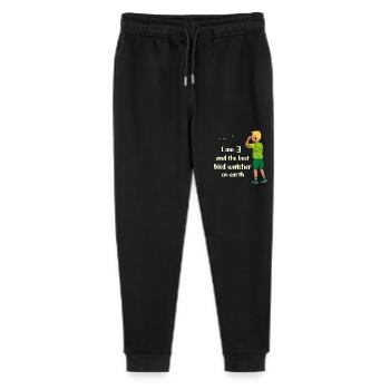 I'm 3 - Boy Birdwatching - Stanley/Stella Mini Mover Teen Organic Jogging Trousers  - black - Front