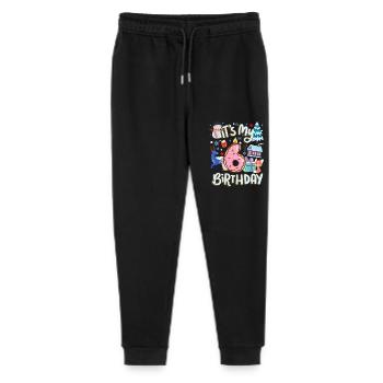 C’est mon beignet de vacances bonhomme de neige 6 ans - Pantalon de jogging bio Mini Mover Stanley/Stella Ado  - noir - Devant