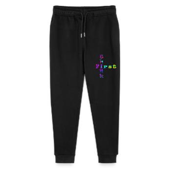 Think First - Stanley/Stella Mini Mover Teen Organic Jogging Trousers  - black - Front