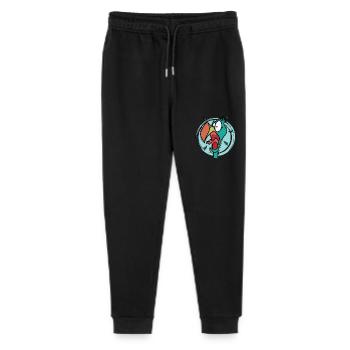 crazy dodo bird from Mauritius - Stanley/Stella Mini Mover Teen Organic Jogging Trousers  - black - Front