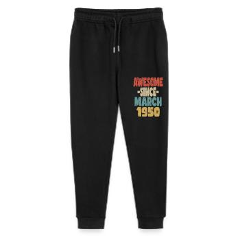 Awesome March 1950 - Stanley/Stella Mini Mover Teen Organic Jogging Trousers  - black - Front