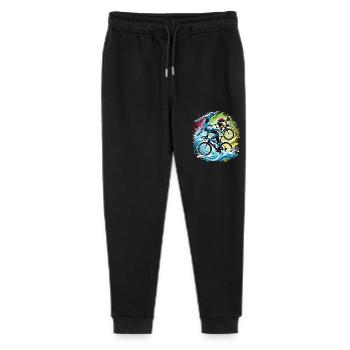 Le triathlon est mon sport - Pantalon de jogging bio Mini Mover Stanley/Stella Ado  - noir - Devant