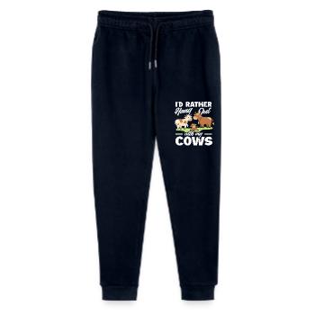 I prefer to hang out with my cows - Stanley/Stella Mini Mover Teen Organic Jogging Trousers  - navy - Front
