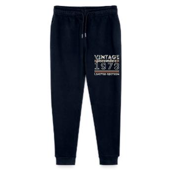Vintage December 1978 - 47th Anniversary December - Stanley/Stella Mini Mover Teen Organic Jogging Trousers  - navy - Front